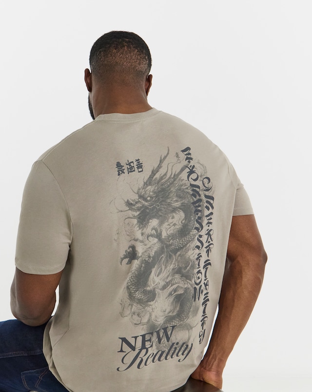 JACK & JONES Dragon Back Graphic T-Shirt
