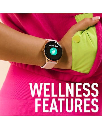 Reflex Active Series 22 Silicone Calling Strap Smart Watch - Pink