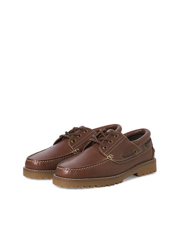 Jack & Jones Brooklyn Leather Boat Shoe - Tan