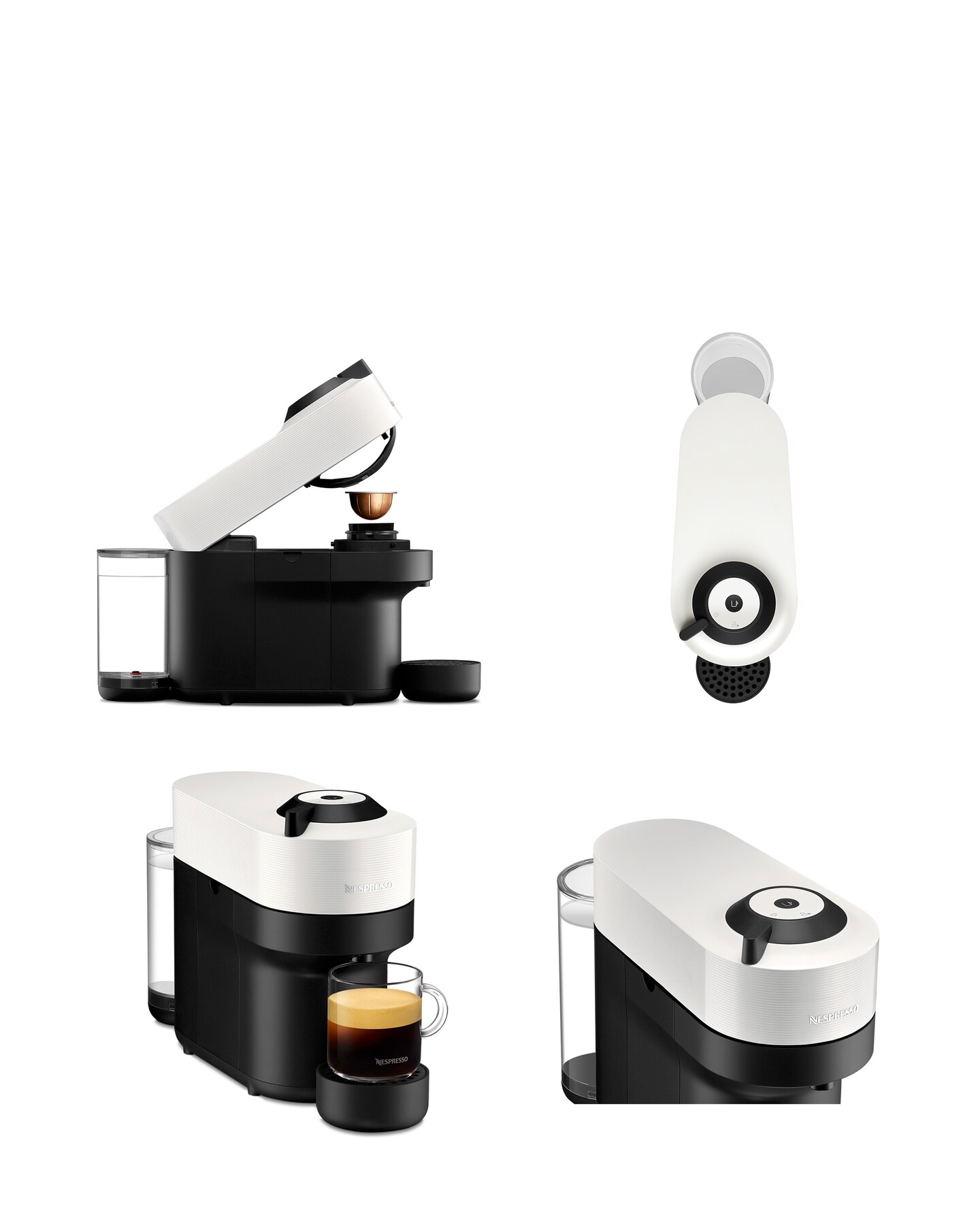 Nespresso by Krups XN920140 Vertuo Pop White Capsule Coffee