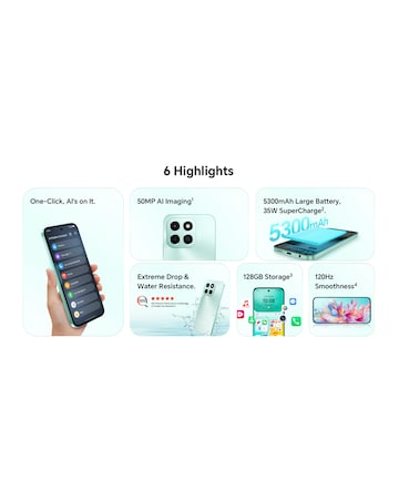 Honor X6c 128GB - Midnight Black