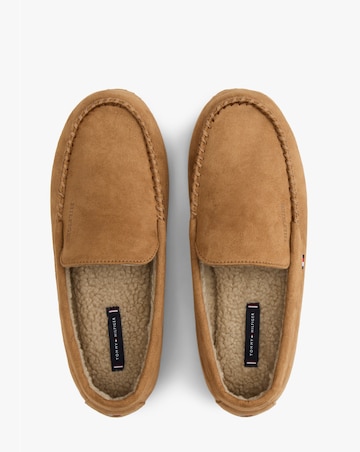 Tommy Hilfiger Suede Driver Slipper - Tan
