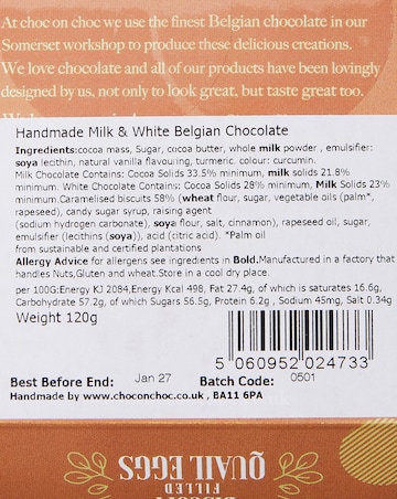 Choc on Choc Easter Biscoff Filled Eggs and Pistachio Filled Eggs