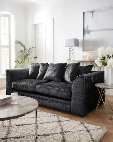 Chicago Crushed Velvet 3 Seater Sofa