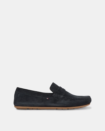 Tommy Hilfiger Suede Driving Shoe - Navy