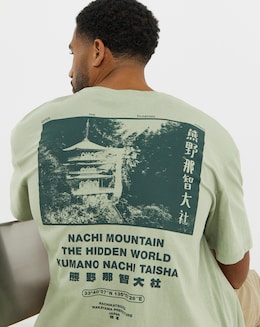 Jack & Jones Kumano  Back Graphic T-Shirt - Green