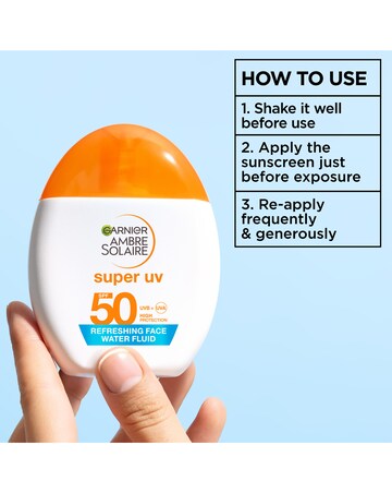 Garnier Ambre Solaire Super UV Refreshing Water Fluid - Invisible