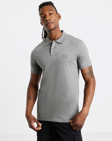 BOSS Short Sleeve Slim Fit Passenger Polo - Charcoal