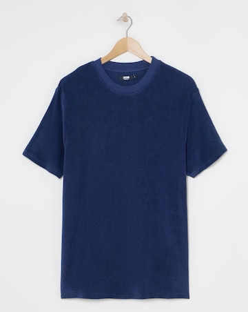 Towelling Crew Neck T-Shirt