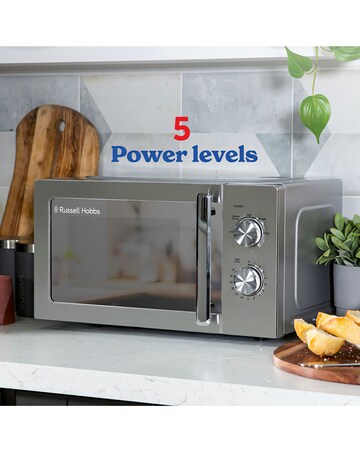 Russell Hobbs 20L Stainless Steel Manual Microwave