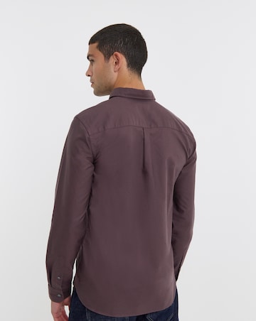 Lyle & Scott Long Sleeve Classic Oxford Shirt - Espresso