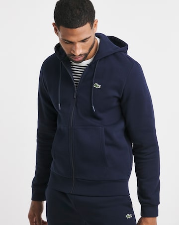 Lacoste Classic Zip Through Hoodie - Navy