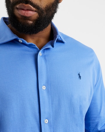Polo Ralph Lauren Long Sleeve Stretch Jersey Shirt - Blue
