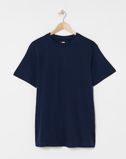 Supima  Crew Neck T-Shirt- Navy