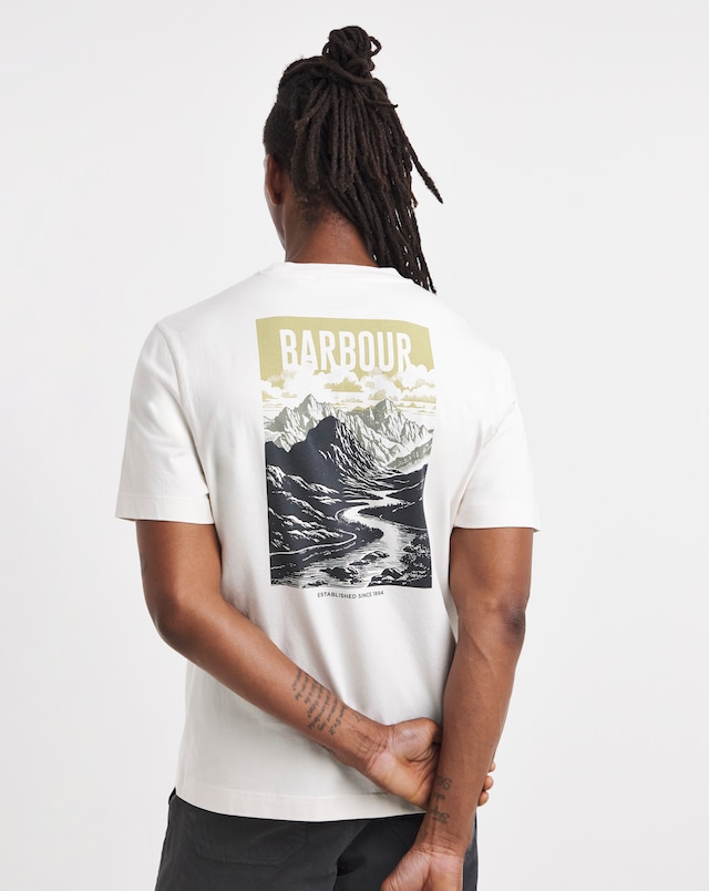 Barbour Short Sleeve Morden Relaxed Graphic T-Shirt - Neutral