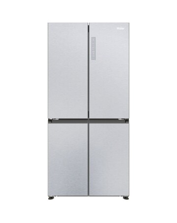 Haier Cube 83 HCR3818ENMG Total No Frost American Fridge Freezer - Silver
