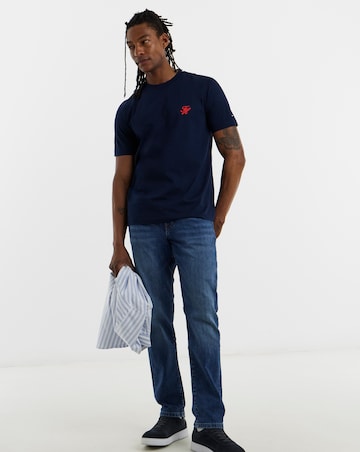Tommy Hilfiger Short Sleeve Script T-Shirt - Navy