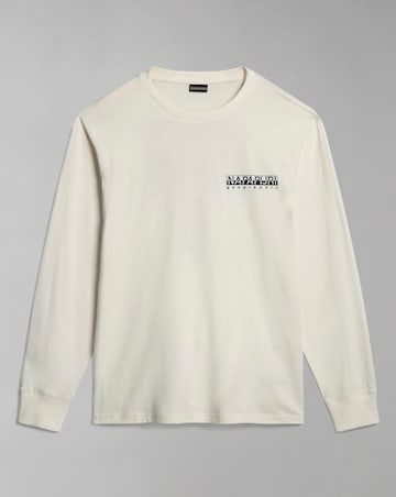 Napapijri Telemark Long Sleeve T-Shirt - White