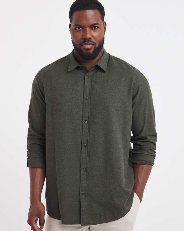 JACK & JONES Classic Melange Shirt - Green