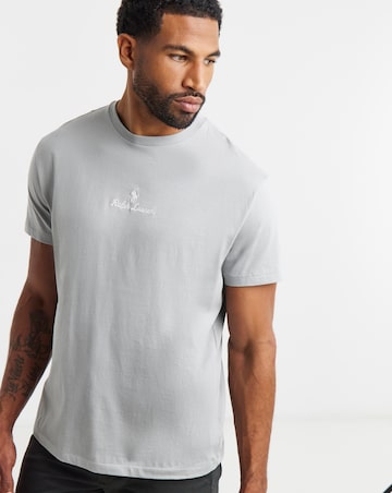 Polo Ralph Lauren Short Sleeve Script Logo T-Shirt - Soft Grey