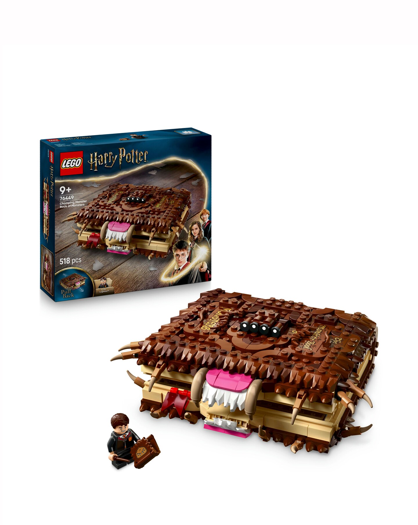 LEGO Harry Potter Chomping Monster Book of Monsters, Wizard Toy 76449