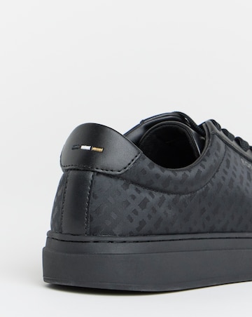BOSS Kieran Jaquard Logo Trainer - Black