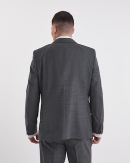 William Hunt Textured Grey Suit Jacket