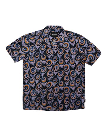Ben Sherman Psychedelic Print Revere Collar Shirt