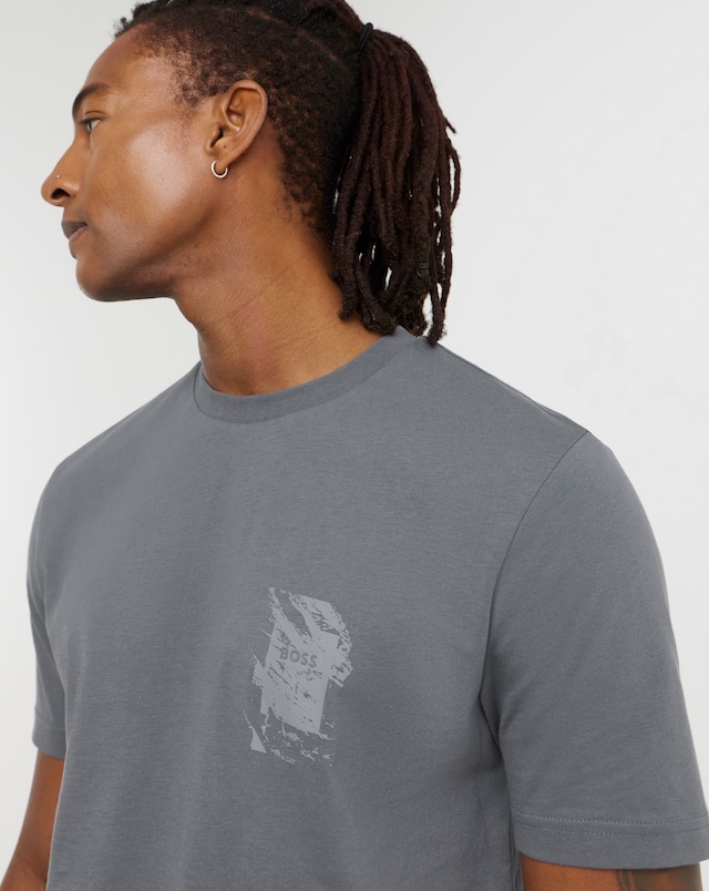 BOSS Short Sleeve Graphic T-Shirt - Charcoal
