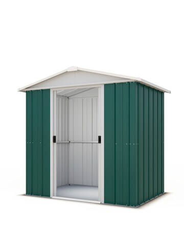Yardmaster 6x5 Apex Metal Shed - Green