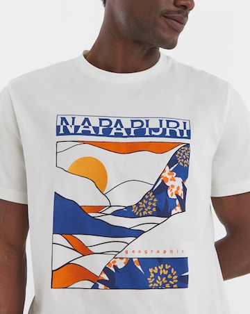 Napapijri Valdor Graphic T-Shirt - White