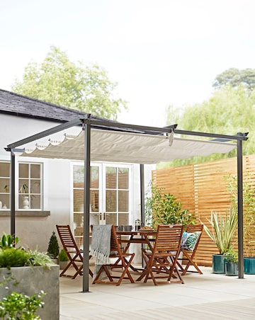 Pergola with Retractable Roof