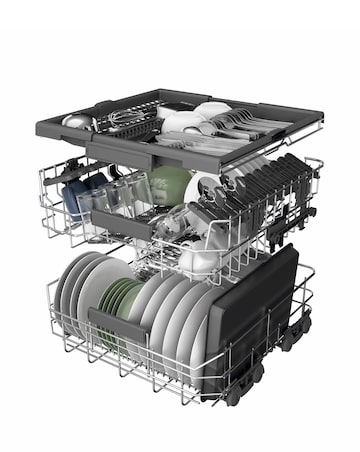 Hotpoint HD7FHP33UK Full Size Dishwasher - 14 Place Settings - White + Install