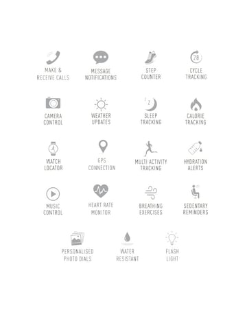 Reflex Active Nexus Black Calling Smart Watch and Headphone Set