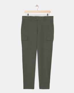 Twill Loose Fit Tapered Cargo Trouser