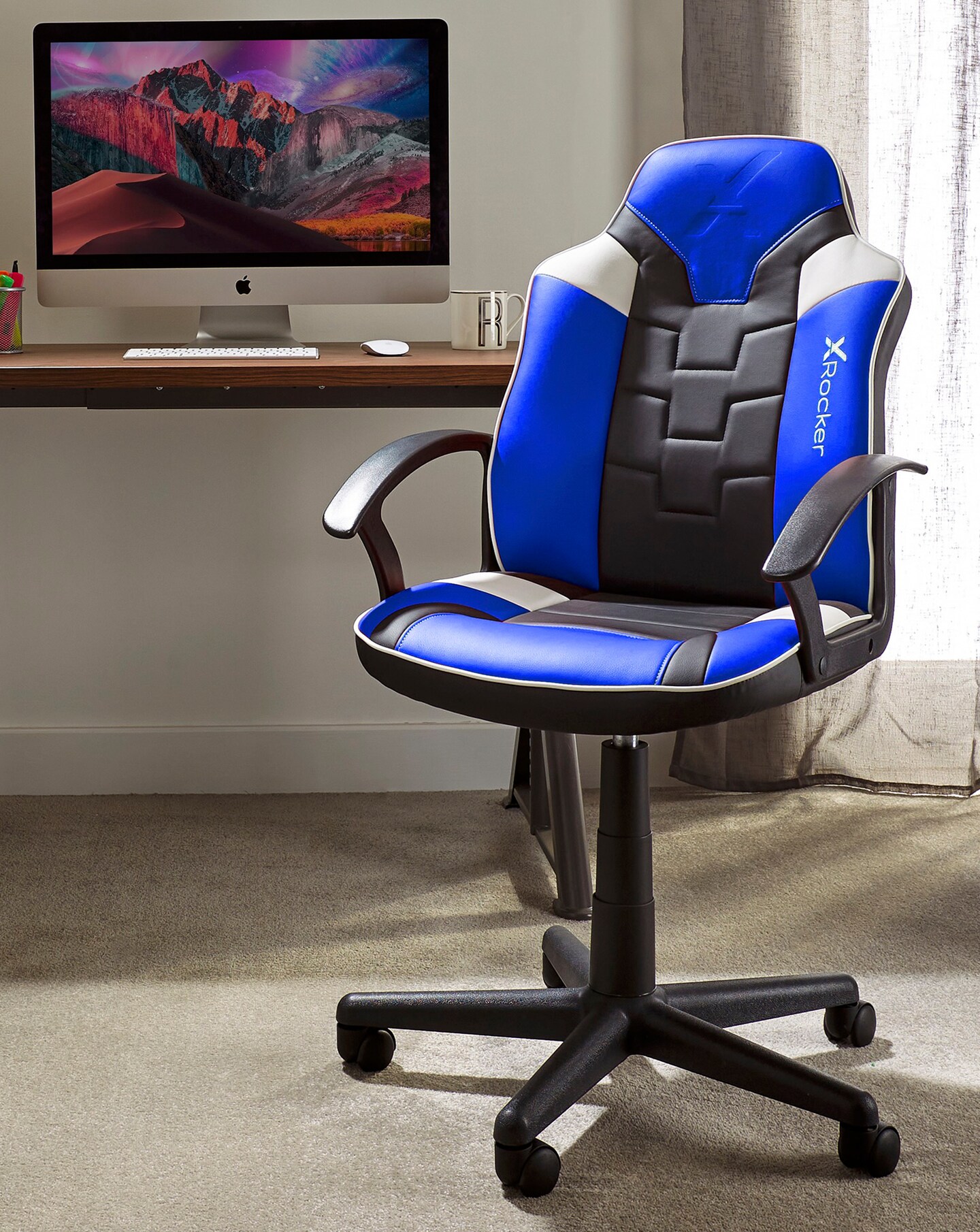 Computer Rocking Chair X Rocker Saturn Ergonomic PC Office Gaming Chair - Green | Jacamo
