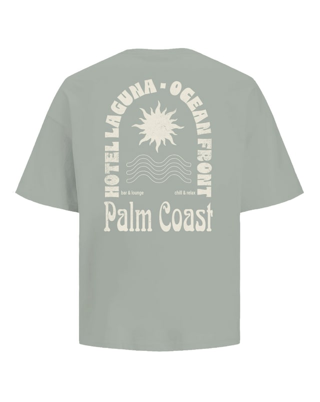 Jack & Jones Palm Coast Back Graphic T-Shirt - Green