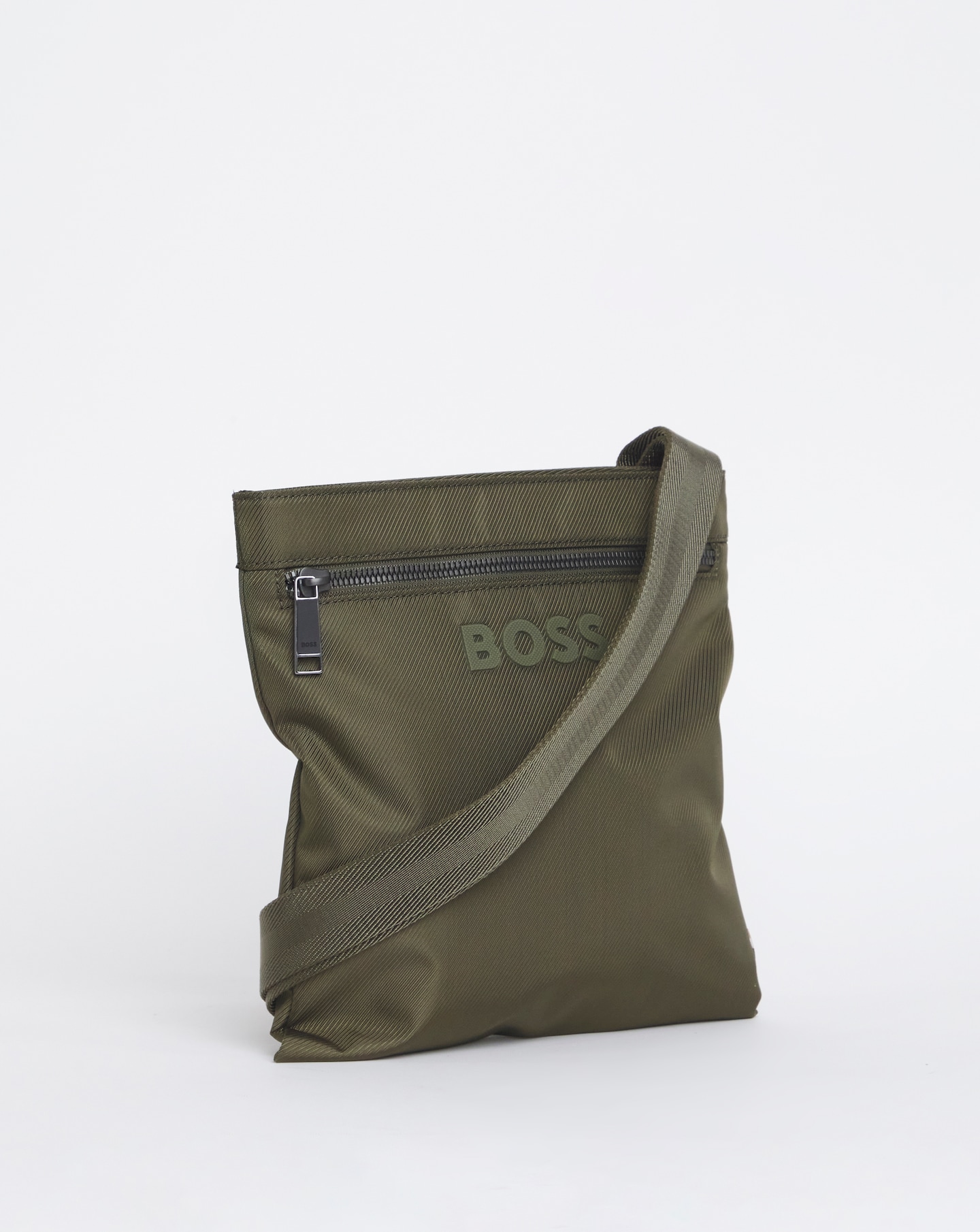 BOSS Catch Logo Envelope Cross Body Bag - Dark Green | Jacamo