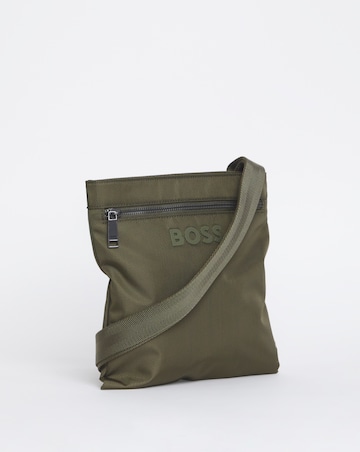 BOSS Catch Logo Envelope Cross Body Bag - Dark Green