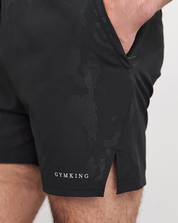 Gym King Debossed Camo Shorts