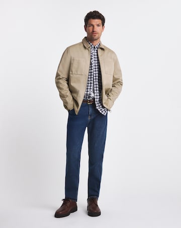 Barbour Lenker Regular Twill Overshirt - Stone
