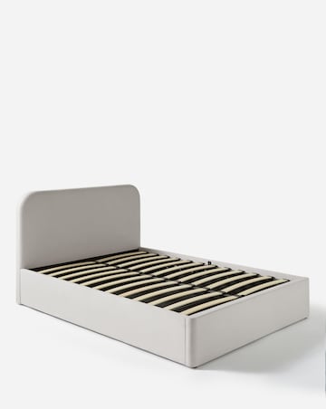 Emery Fabric Storage Ottoman Bed