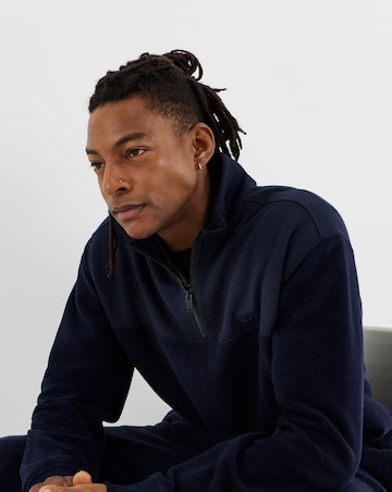 BOSS 1/4 Zip Fleece - Navy