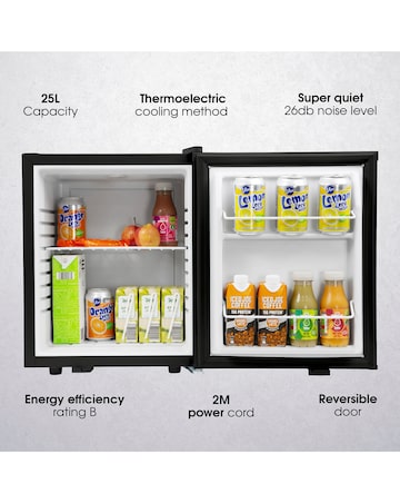 Abode 26L Quiet/Silent Cooler - Black