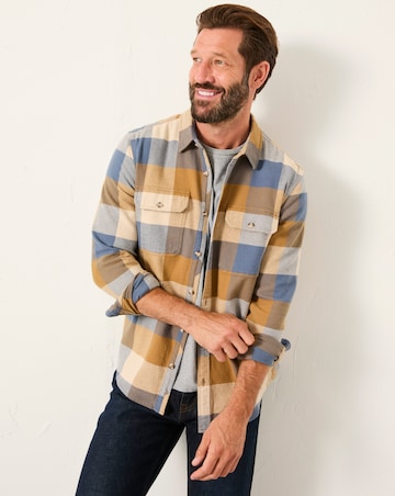 FatFace Buffalo Check Shirt (Regular & Tall) - Blue