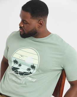 Jack &amp; Jones Palm Graphic T-Shirt - Green