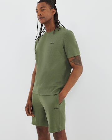 BOSS Waffle Short Sleeve Lounge T-Shirt - Green