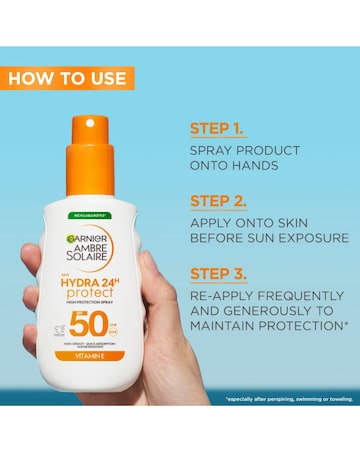 Garnier Ambre Solaire SPF 50 Hydra 24 Hour Protect spray