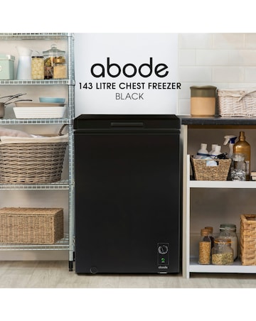 Abode A142CF0E1B Chest Freezer 142L - Black