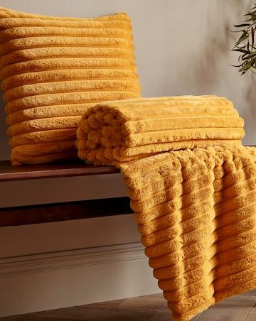 Catherine Lansfield Cosy Ribbed Cushion